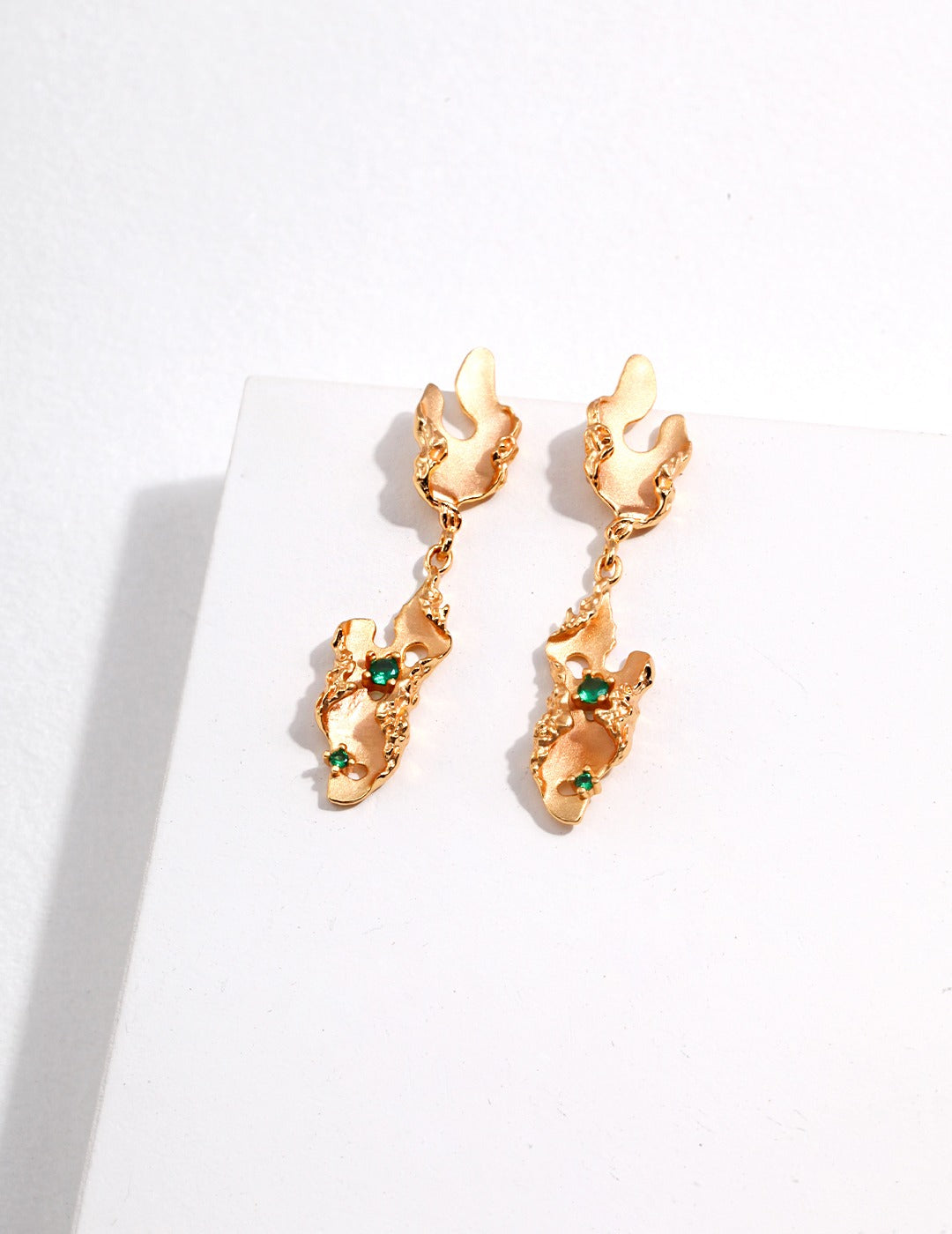 Volcanic Emerald Earrings