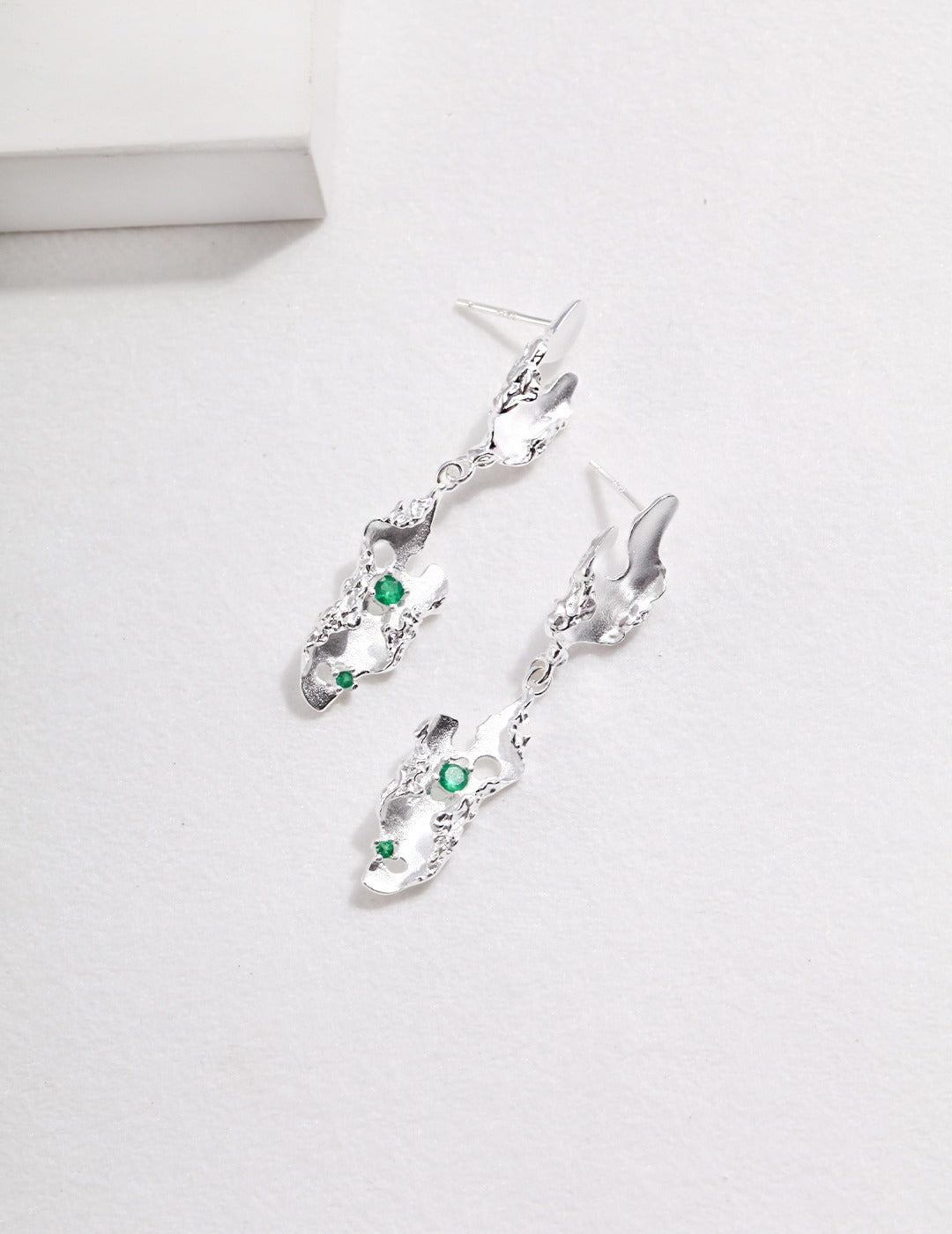 Volcanic Emerald Earrings