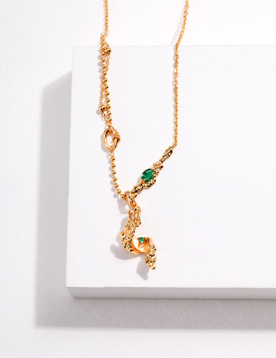 Volcanic Emerald Necklace