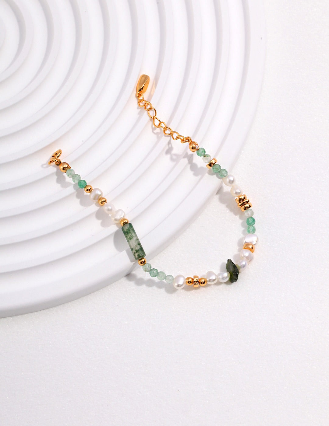 Jade Green Pearl Bracelet