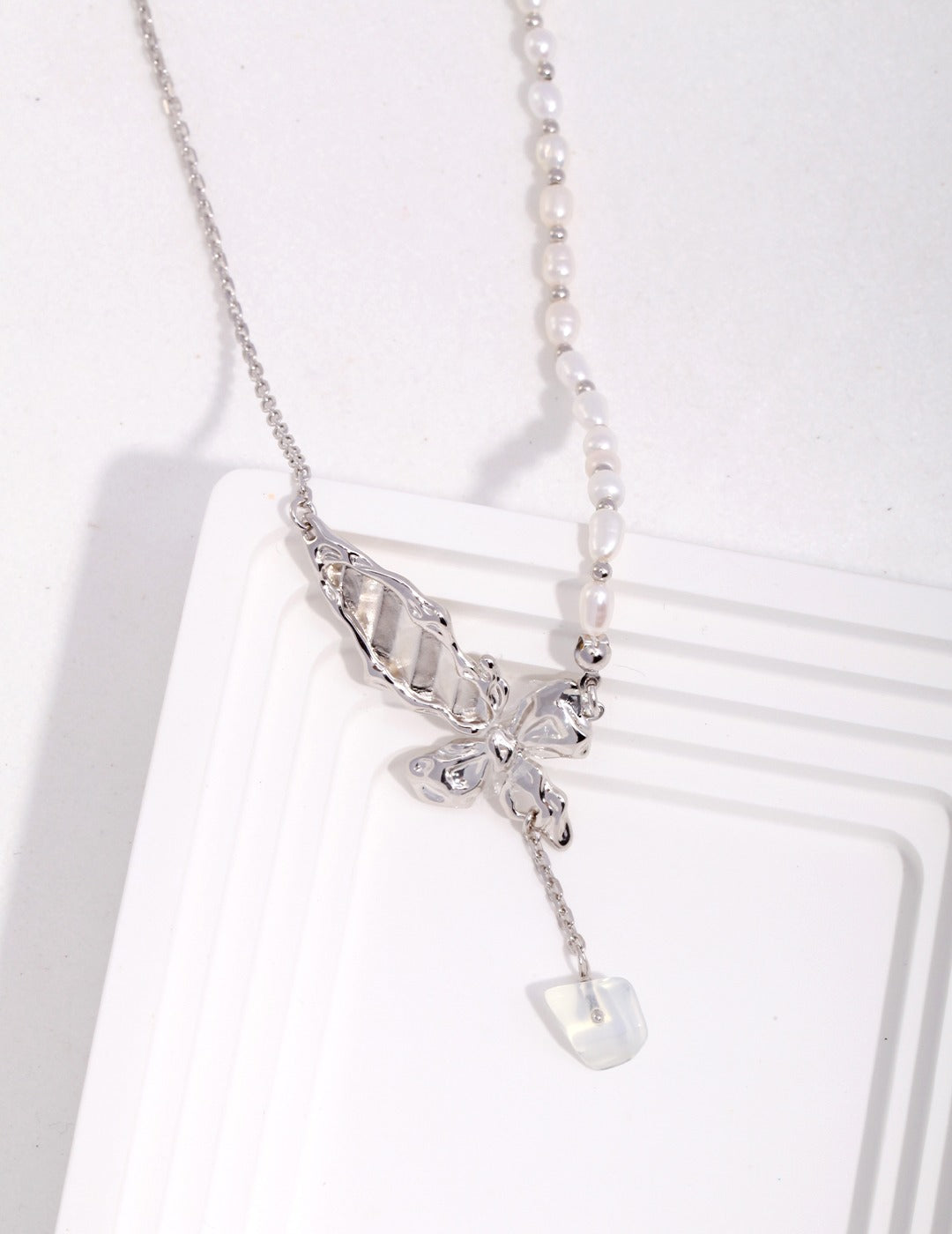 Butterfly Pearls Necklace