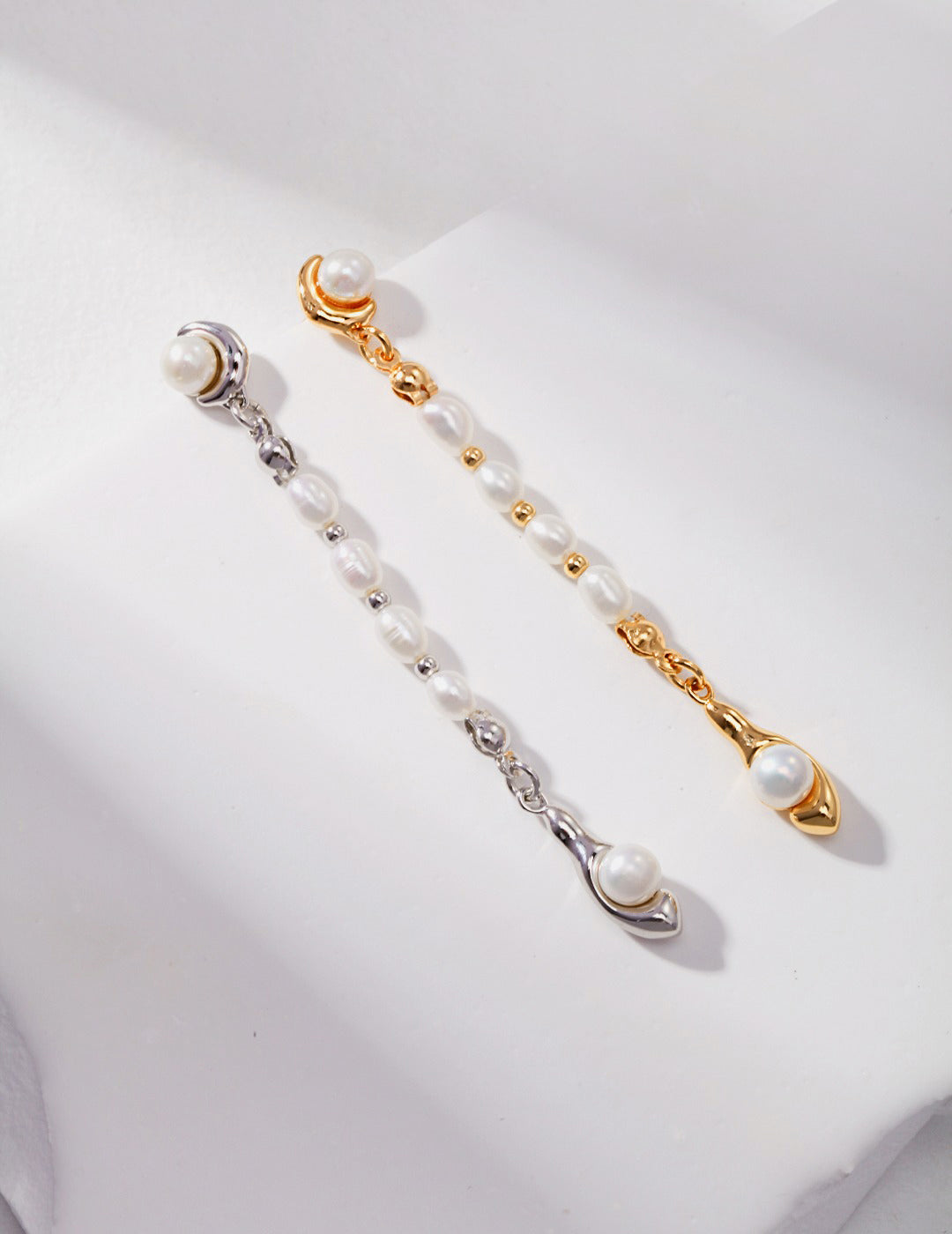 Long Pearl Earrings