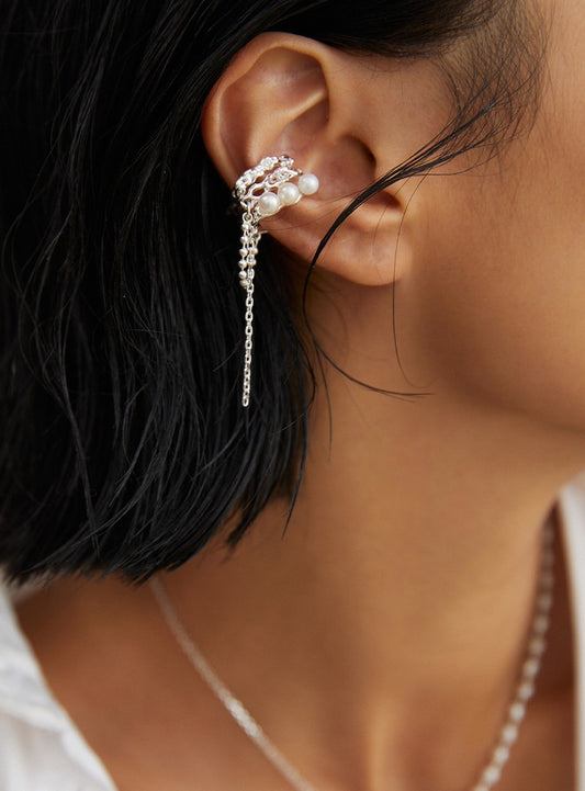 Pearl Tassel Ear Cuff （Single）