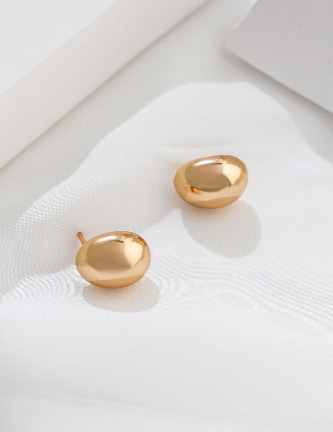 Little Gold Bean Earrings