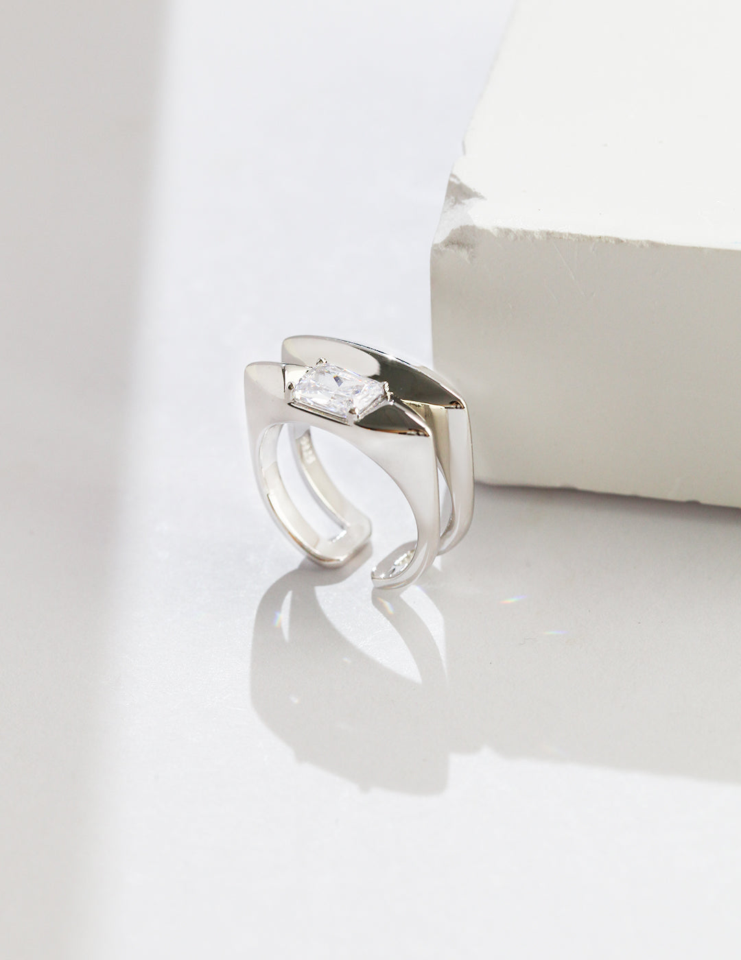 Spindle Crystal Ring