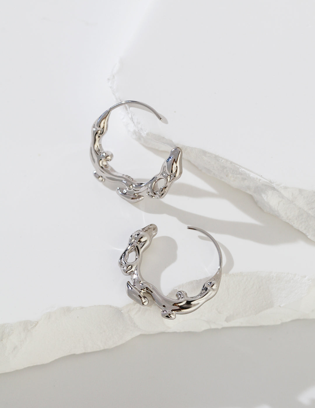 Water Hoop Earring